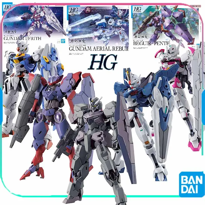 

Bandai original HG 1/144 THE WITCH FROM MERCURY TWFM 01 XGF-02 Assembly Model Toys Collectible Model Ornaments Gifts