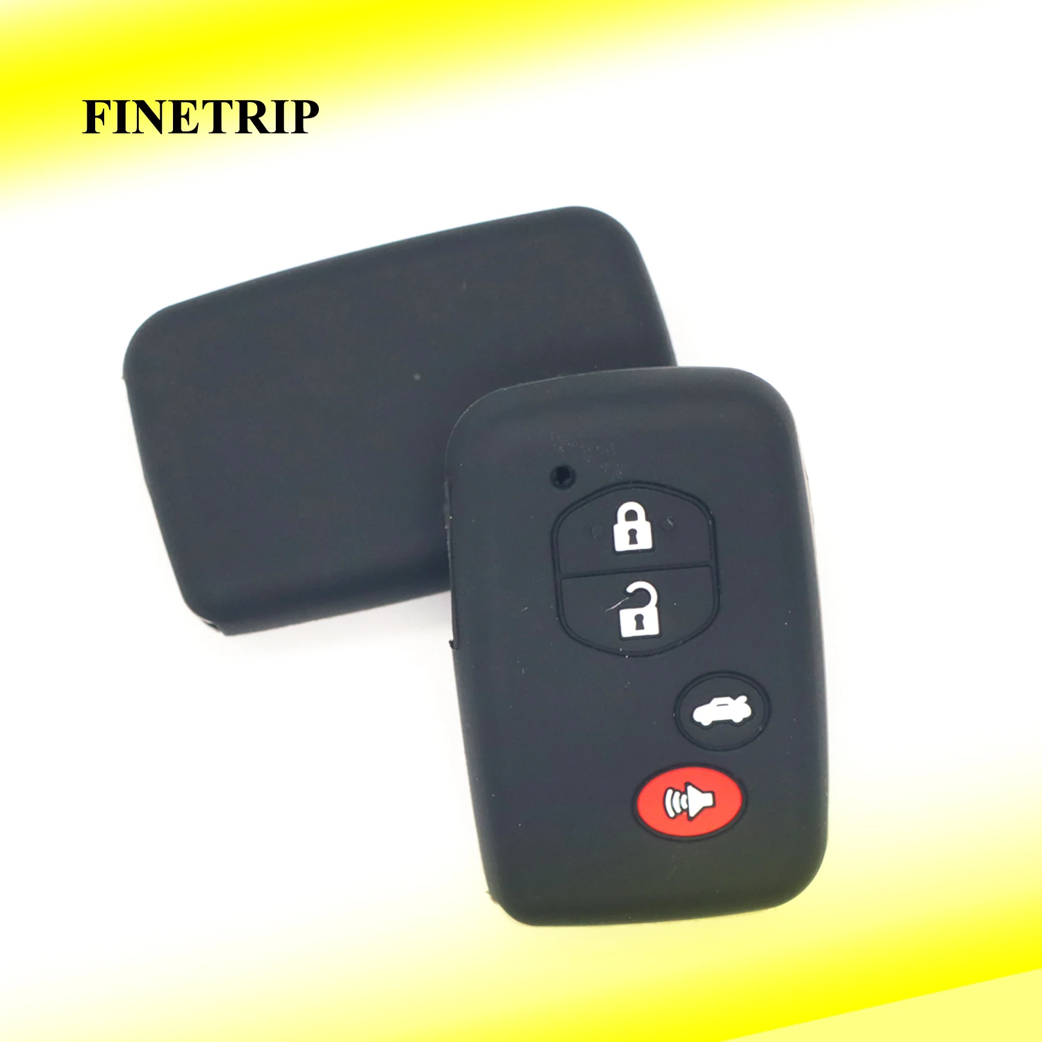 FINETRIP Car Accessories Key Fob Case Cover for TOYOTA AVALON CAMRY COROLLA HIGHLANDER PRIUS RAV4 SEQUOIA VENZA SCION FR-S