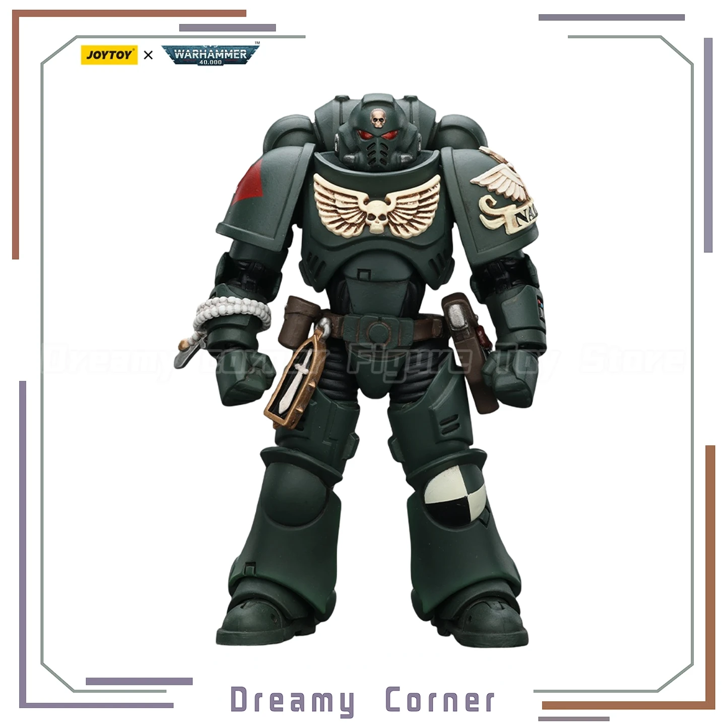 

【In Stock】JOYTOY Warhammer 40K Dark Angels Intercessors Brother Nadael 1/18 Action Figure Toy Gift Collection