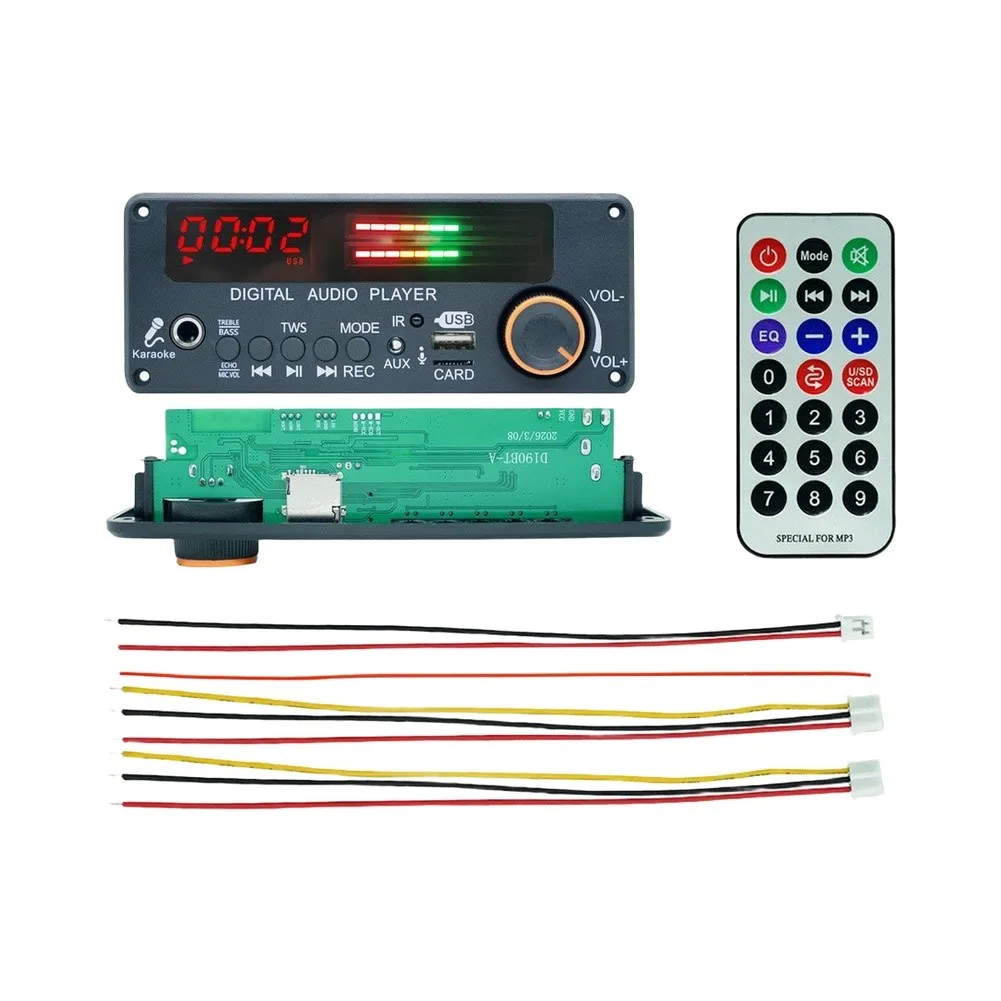 D189BT Audio Decoder Board USB TF For FM For TWS Recording For Car Home Speaker DIY Sound System Testing Tool