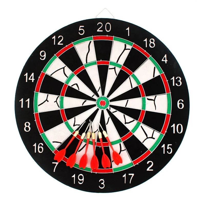 Fiberboard Flocking 18Inch Dartboard For Club Game