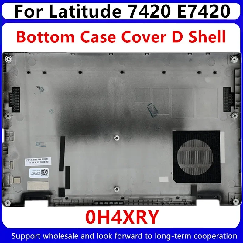 Novo shell para dell latitude 7420 e7420 d, acessórios shell, prata e base preta tampa 0k15vd 0h4xry