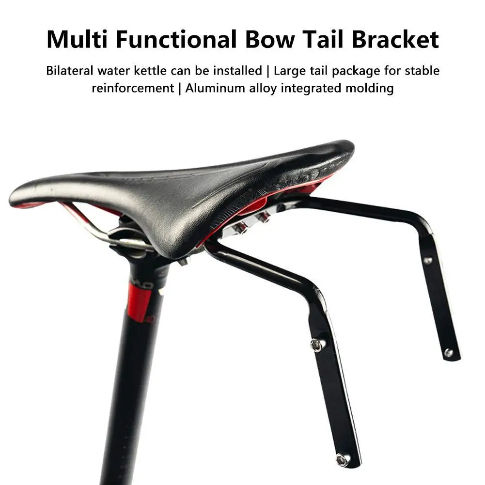 Bike Saddle Bag Rack Aluminum Alloy Sturdy Anti-shake Rear Rack Under Seat Bag Stabilizer Road MTB Bike Cycling Accessories