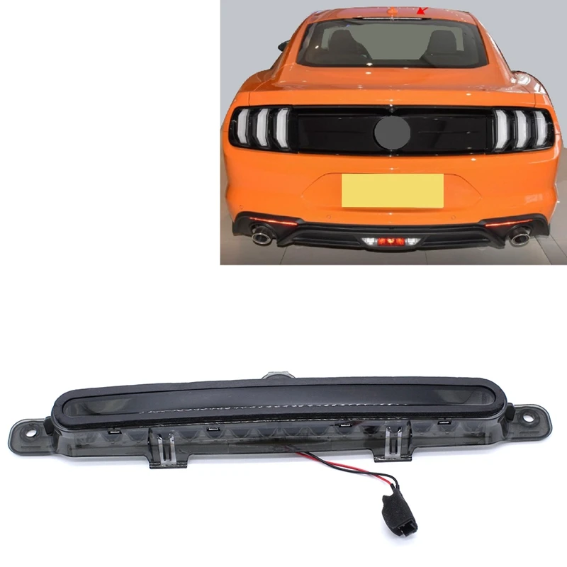 

Car Smoked Black Third High Brake Light High Mount Stop Lamp Fit For Ford Mustang 2010-2014