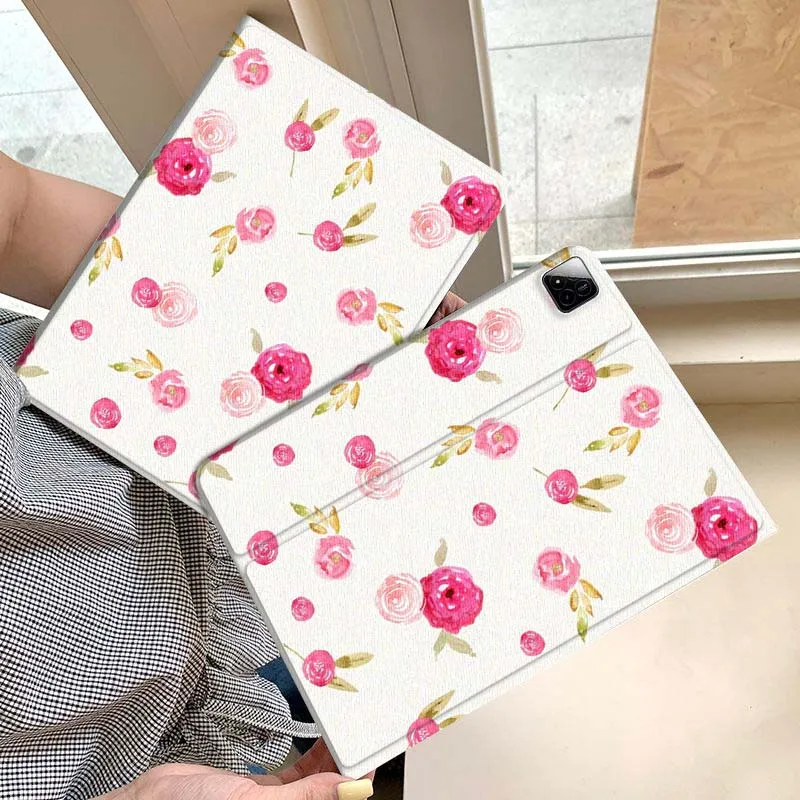 

Cartoon Pink Flower Pattern Gift Tablet Case For Xiaomi Redmi Mini Pad SE K 2 4 5 6 7 8 2023 2025 11 8.8 11.2 10.1 Pro