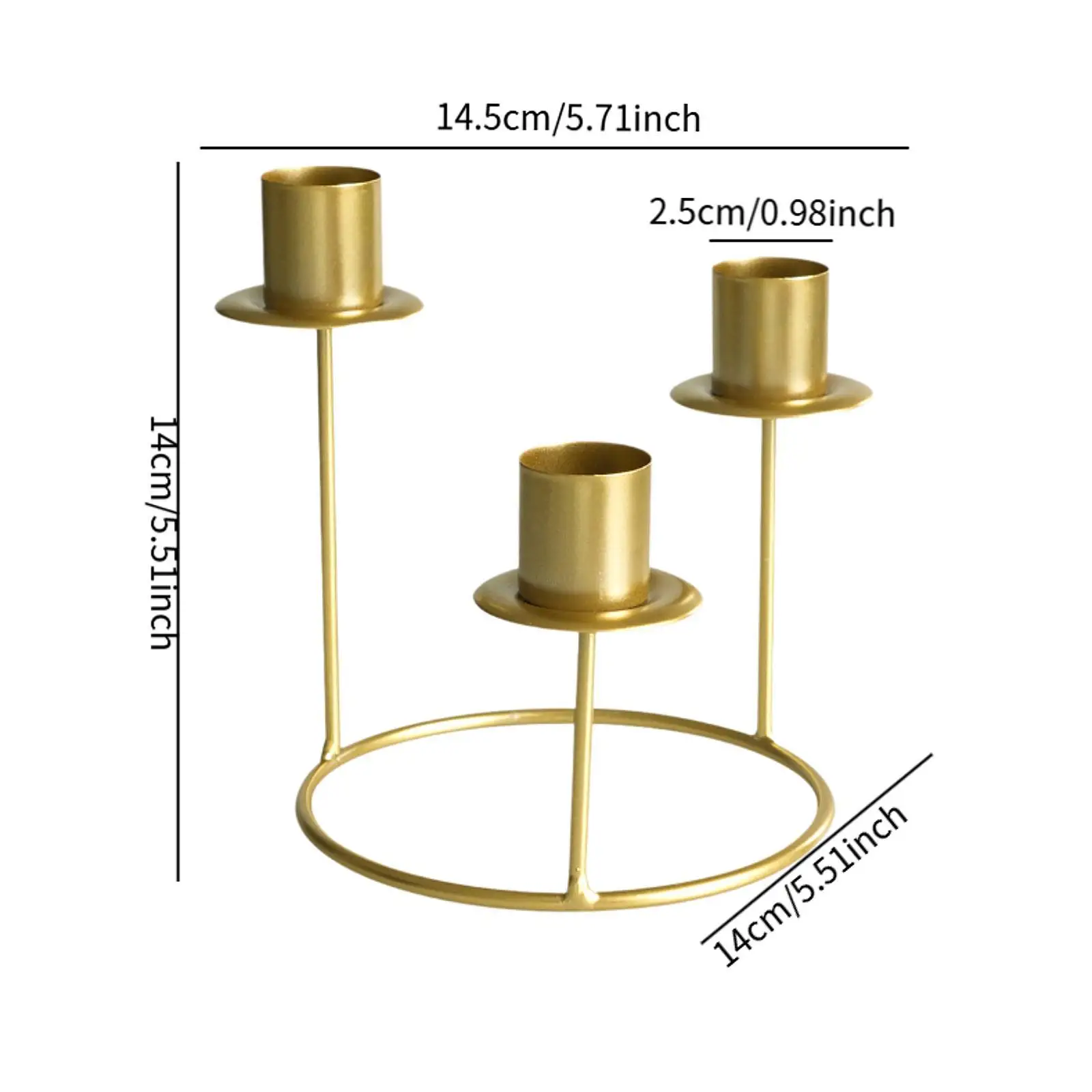 Tapered Candle Holder Long Candle Iron Candlestick Stand Pillar Candle Holder for Event Tabletop Decoration Dinning Anniversary