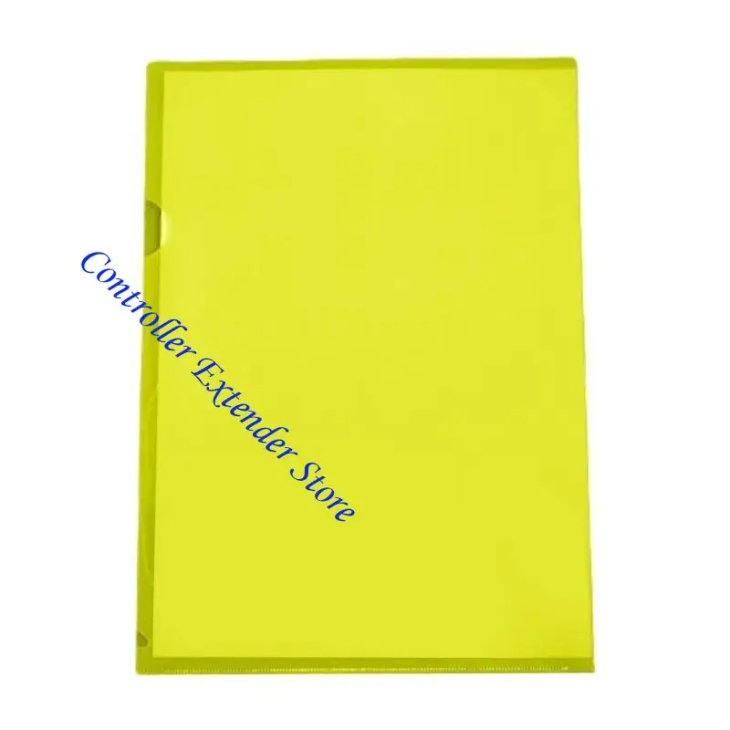 

N84B A 4 Plastic Sleeves File Folder 6 Colors L Type Folders for Document