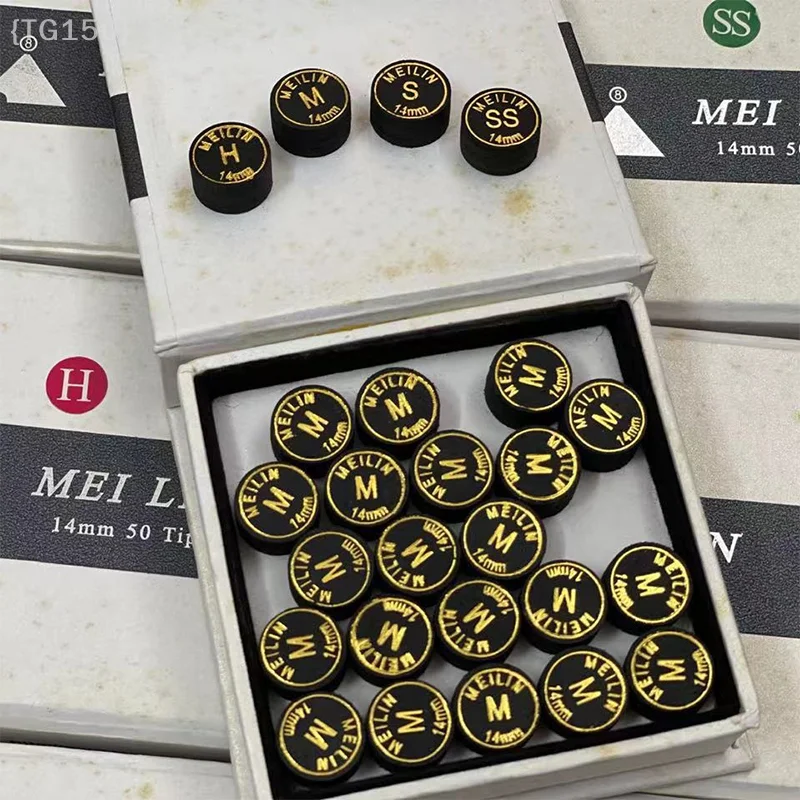 

Качественный наконечник для кия из японской свиной кожи диаметром 14 мм (1 шт.) — 9-слойный дизайн для бассейна, бильярда и снукера { NN74 }【No】