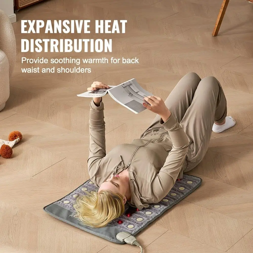 Almofada de aquecimento infravermelho distante com pedras de jade e turmalina até 159F