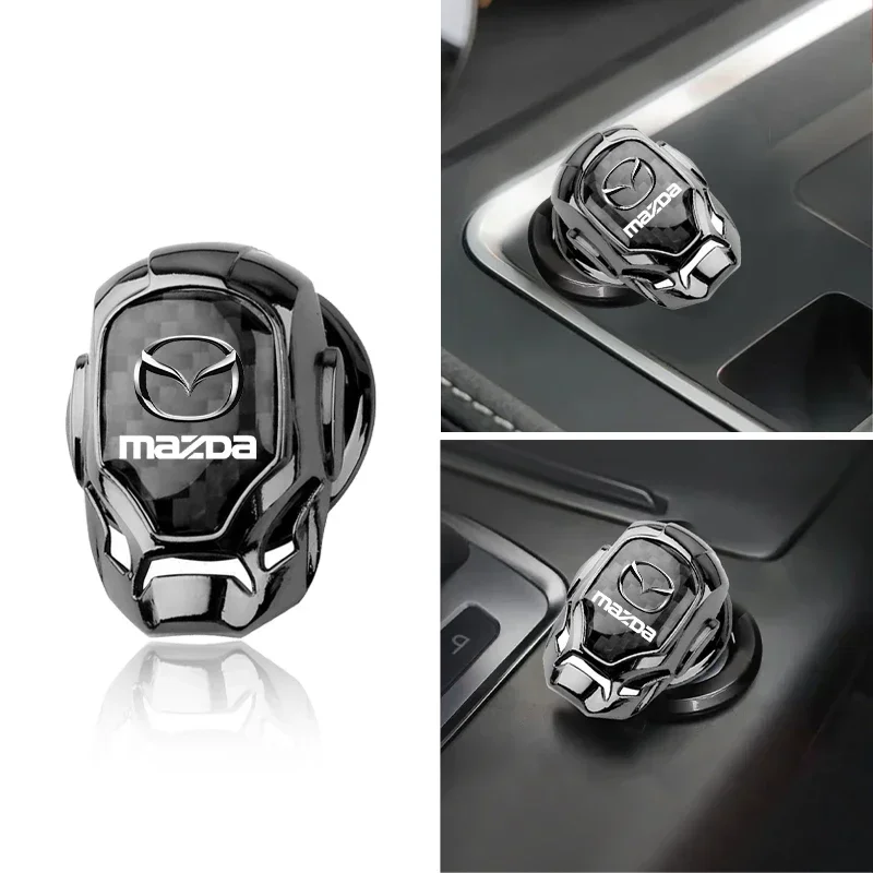 for Mazda 2 3 4 5 6 7 8 ATENZA Axela 323 626 RX8 CX6 CX5 CX4 Car One-Click Start Buttons Protective Cover Decoration Car Gadgets