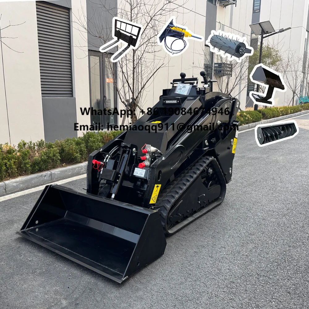 

Бесплатная доставка! Мини-погрузчик XC1100 с сертификатом CE, двигатель EPA, низкие цены, гусеничный мини-погрузчик