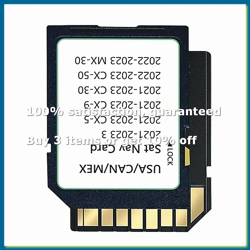 Upgraded Navigation SD Card for 2021-2023 Mazda 3 CX5 CX9 Car GPS System USA CAN MEX Maps