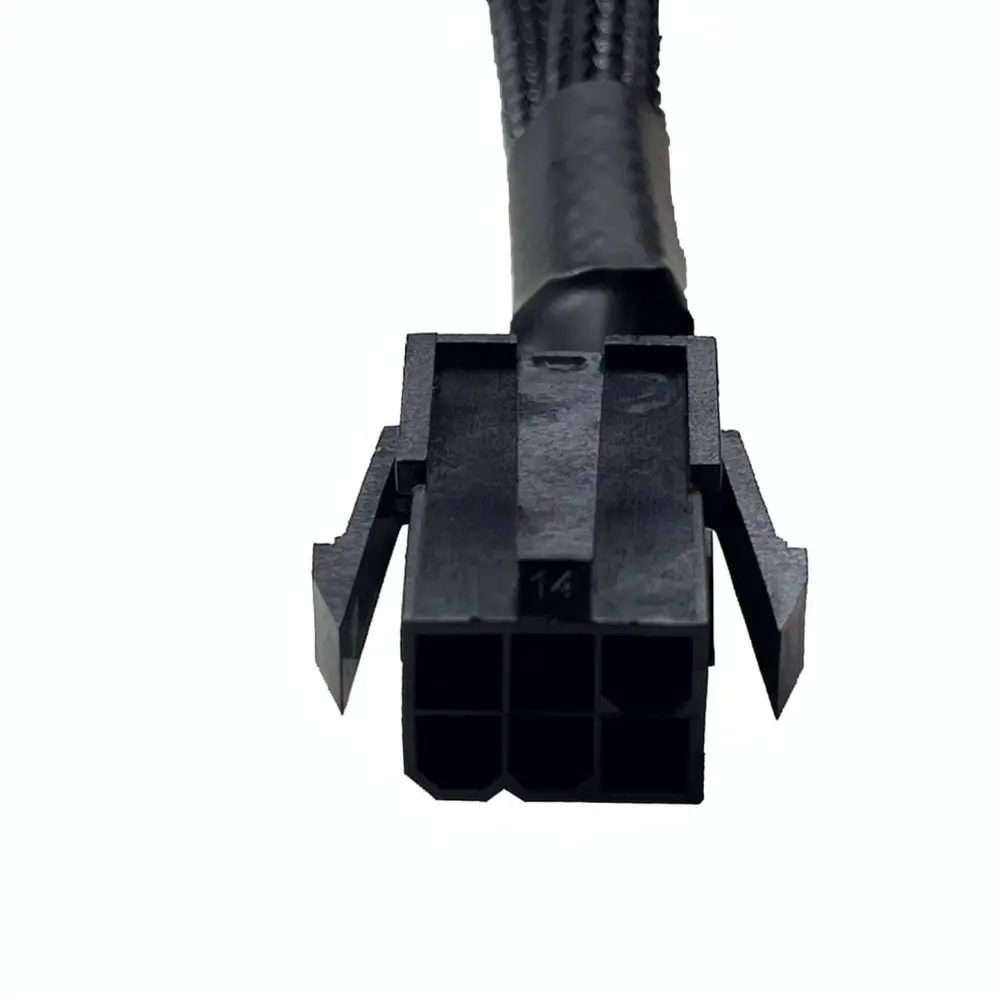 Desktop PC Cooling Fan Power Cable 6Pin To 3Pin 4Pin Splitter Adapter Nylon Mesh Cord For Computer Case Management