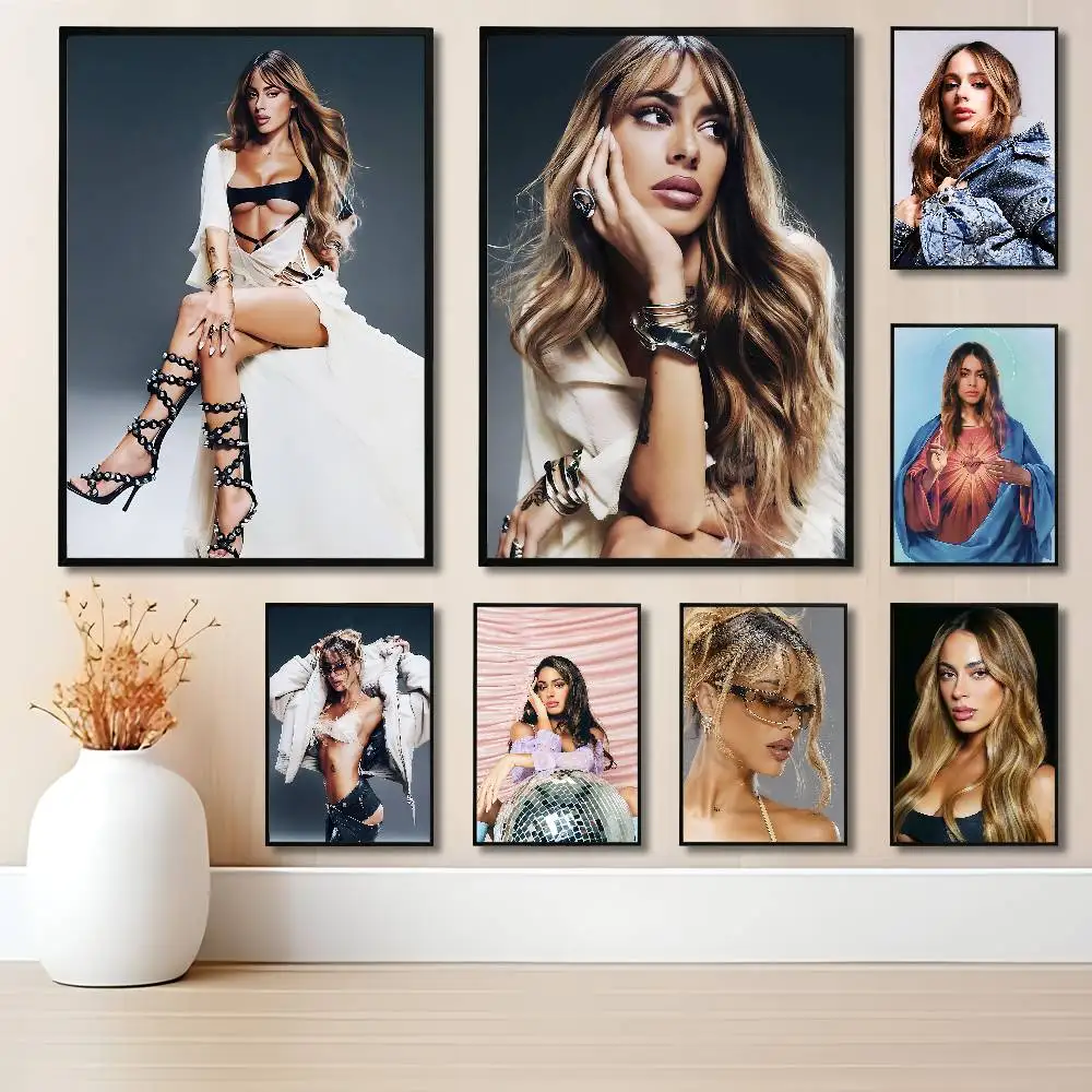 

T-Tini S-Stoessel Singer Anime Wall Art Canvas Painting Poster For Living Room Home Decor Decoration Picture