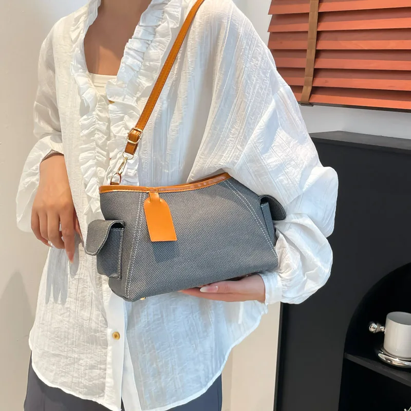 

Women Shoulder Crossbody Bags 2025 Small Korean Pu Leather Handbags Solid Color Fashion Female Sling Tote Bag Mini Purse Phone