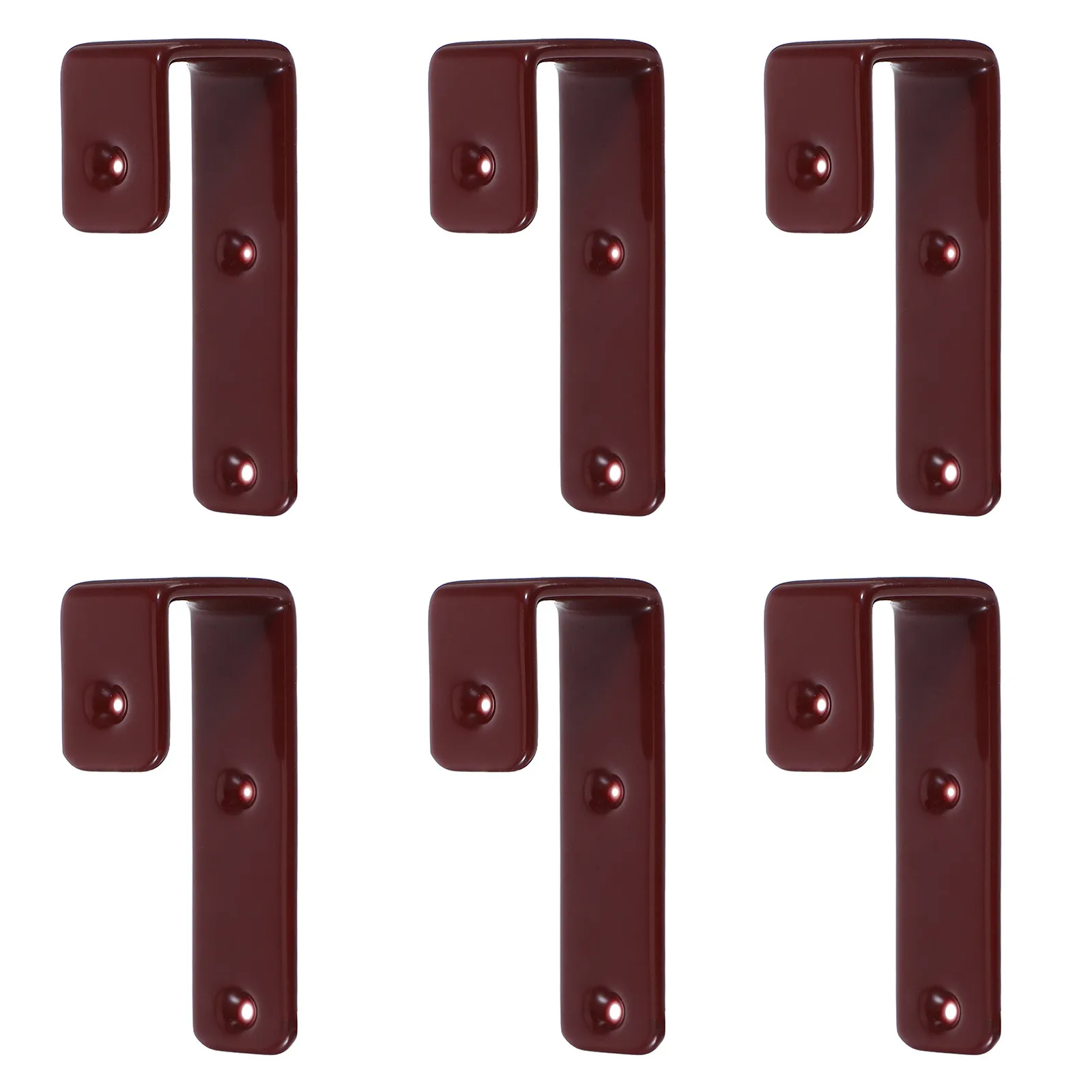 6Pcs Rubberized J Hooks Heavy Duty Bunk Bed Ladder Hook Brackets Secure Install for Loft Dorm Rv Ladder Accessories