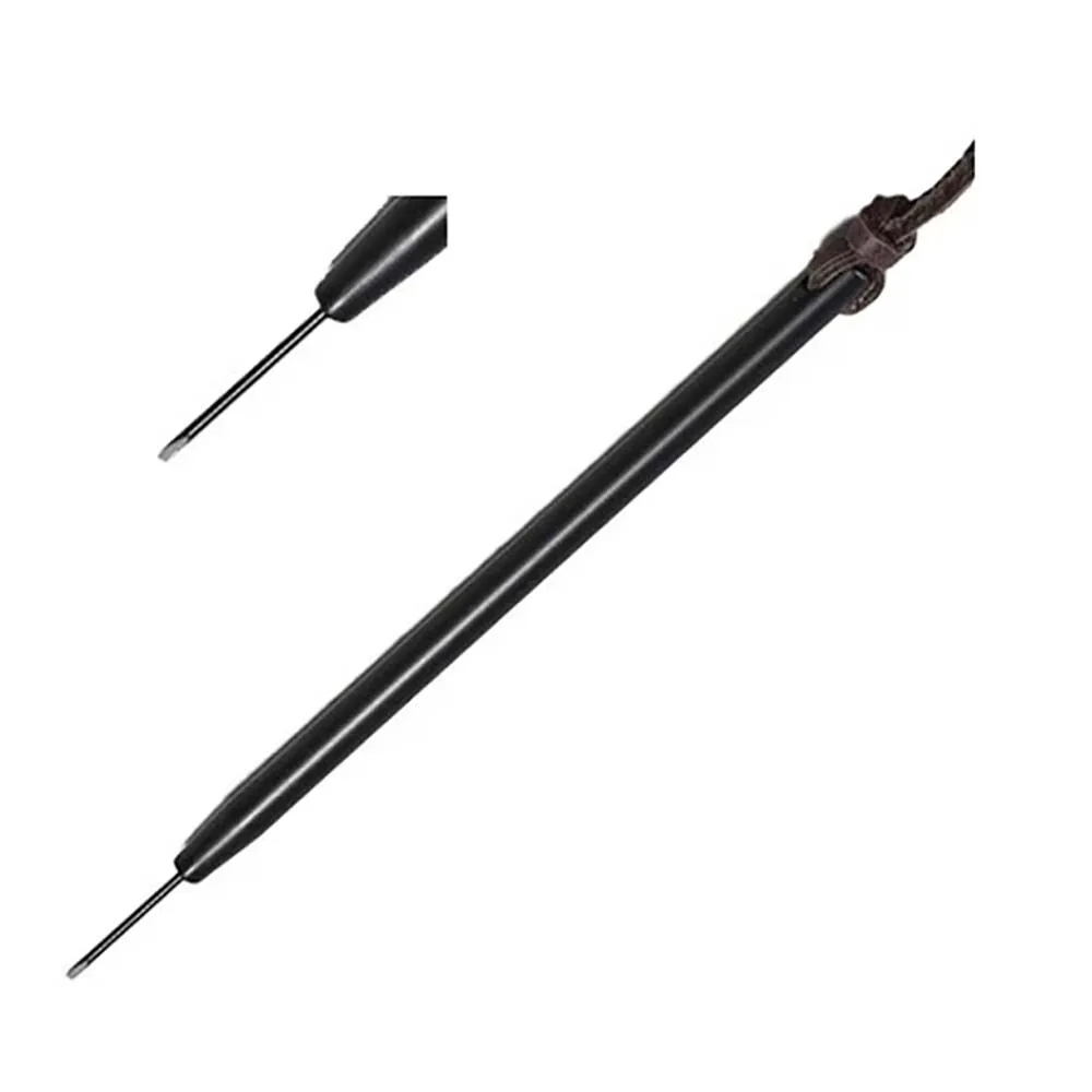 EIGER TOOLS TK-02 1.2mm Flat Fine Wax Engraving Knife High Hardness Sharp Blade with Leather Lanyard for Jewelry Wax Modeling