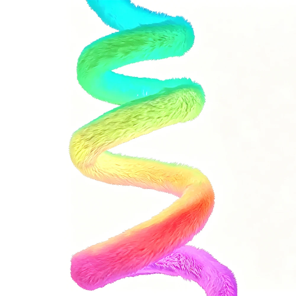 RGB Plush Neon Strip Light 360° Luminous round LED Light Tube Rainbow Flowing Water Running Chasing Effect for Indoor Decor