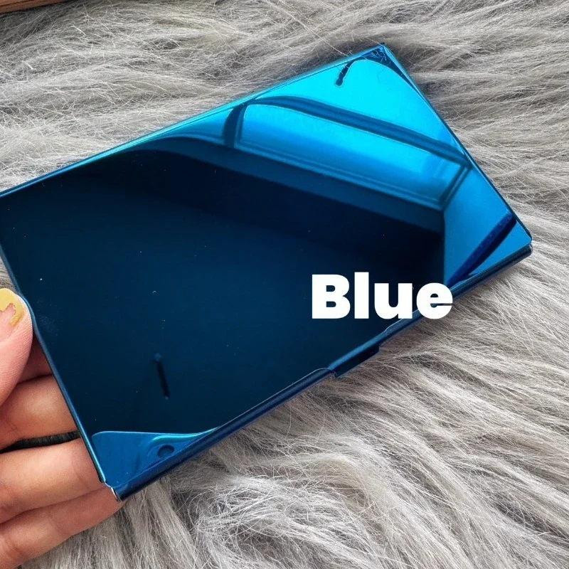 Gem Blue Ultra-thin TN Watercolor Box Travel Portable Palette Pigment Box Watercolor Pigment Pack Magnetic Box Art Supplies