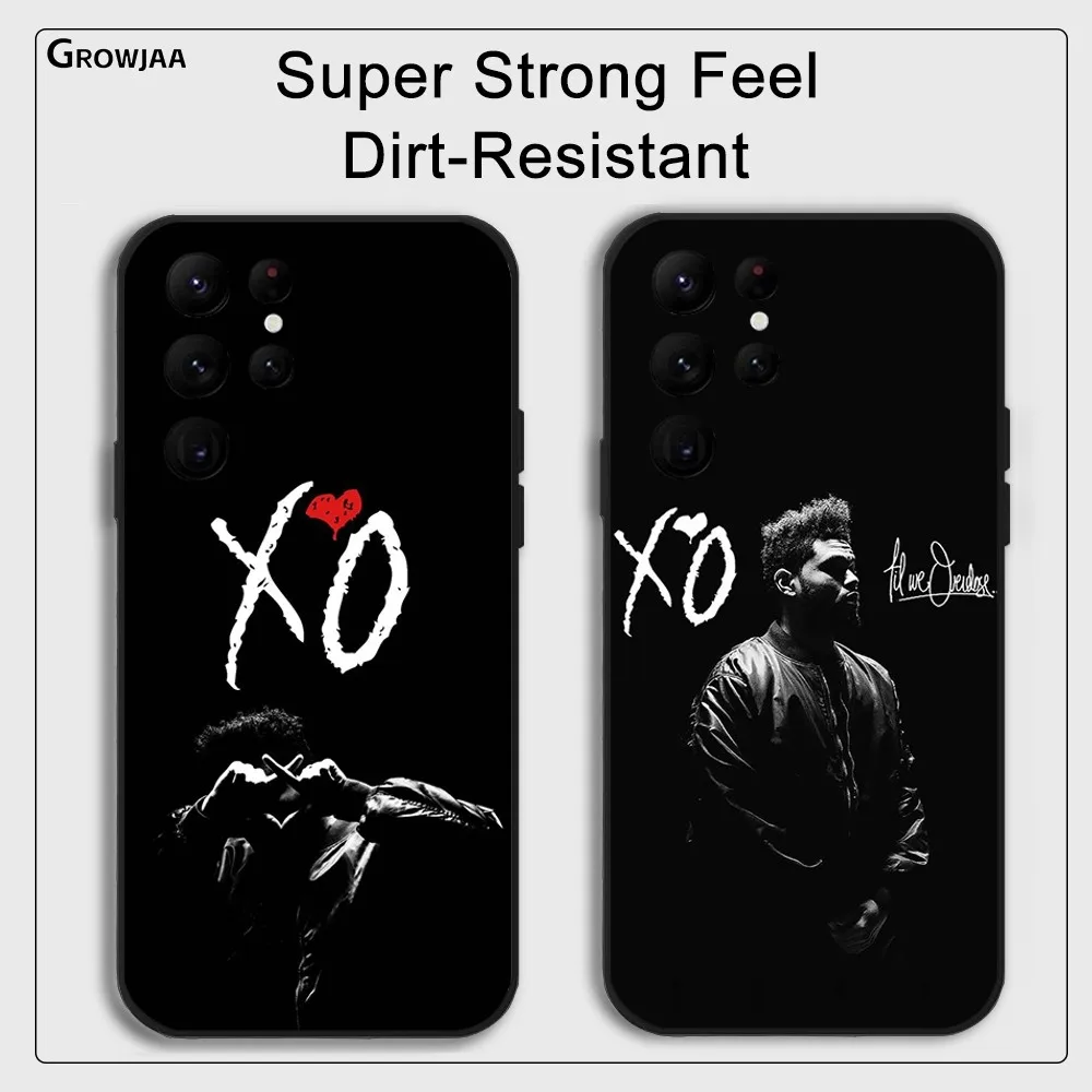 Fashion Cool The W-Weeknd XO Phone Case for Samsung Galaxy S24 Ultra S22 S23 Ultra S21 S20 Protective Silicone Funda