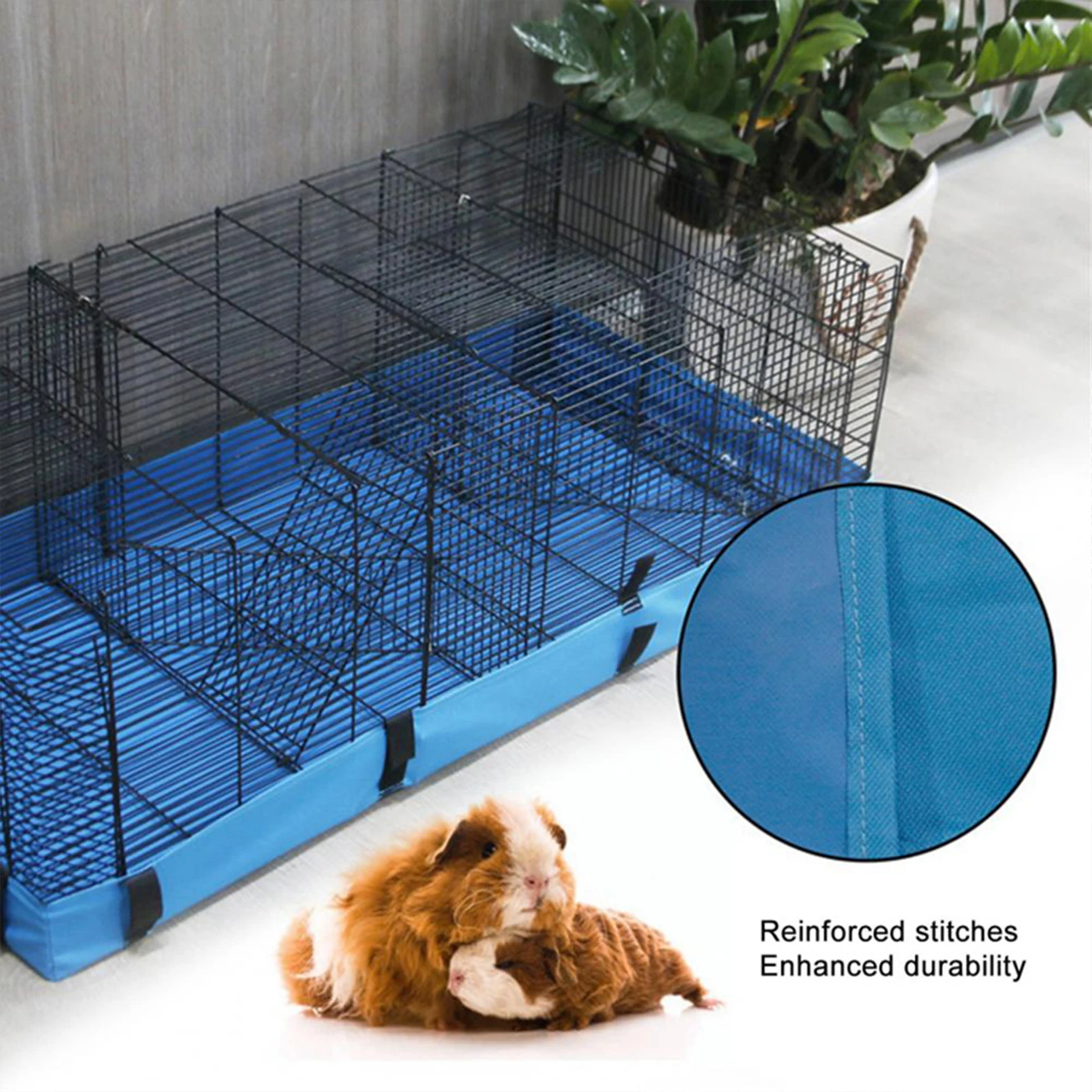 Guinea Pig Cage Bottom Cover Detachable Accessories Washable Habitat Liner Mat for Hedgehog Hamsters Squirrel Rabbits Puppy