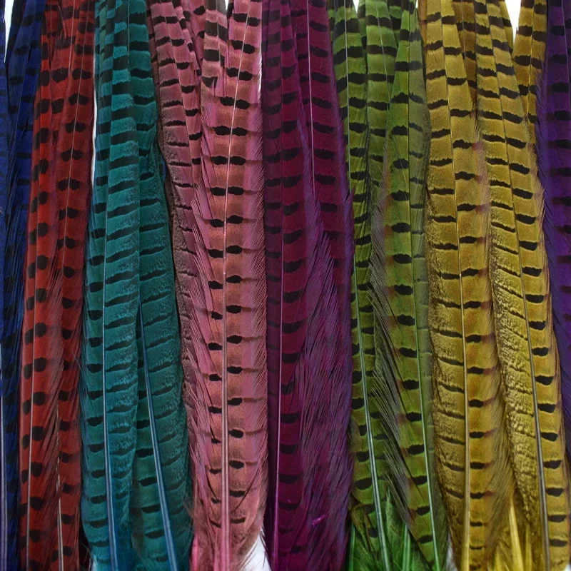 Großhandel 40-45cm Natürliche Fasanenfedern für Bastelarbeiten Lange Große Federn Deko DIY Karneval Hochzeit Party Dekoration – Detail 11