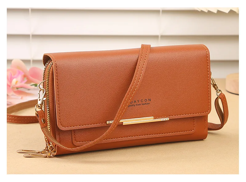 Damen-Geldbörse Koreanische Handtasche Multi-Kartenfach Große Kapazität Casual Schultertasche Handytasche Modischer Neuer Stil – Detail 15