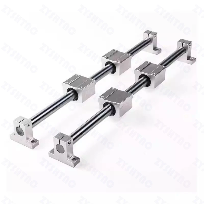 4pcs SK8 SK10 SK12 SK16 SK20 SK25 SK30 SK35 linear bearing rail shaft Support Linear Shaft Linear Rod CNC Router 3D printer Part