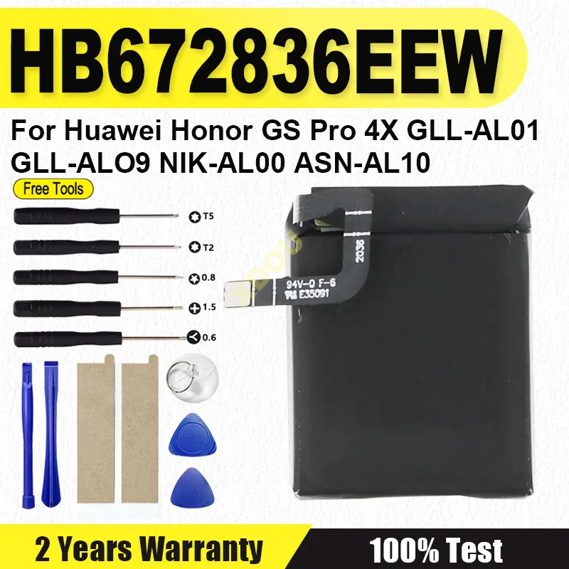 

NEW 790mAh Battery HB672836EEW For Huawei Honor GS Pro GSPro 4X GLL-AL01 GLL-AL09 NIK-AL00 ASN-AL10 Watch Replacement Batteries