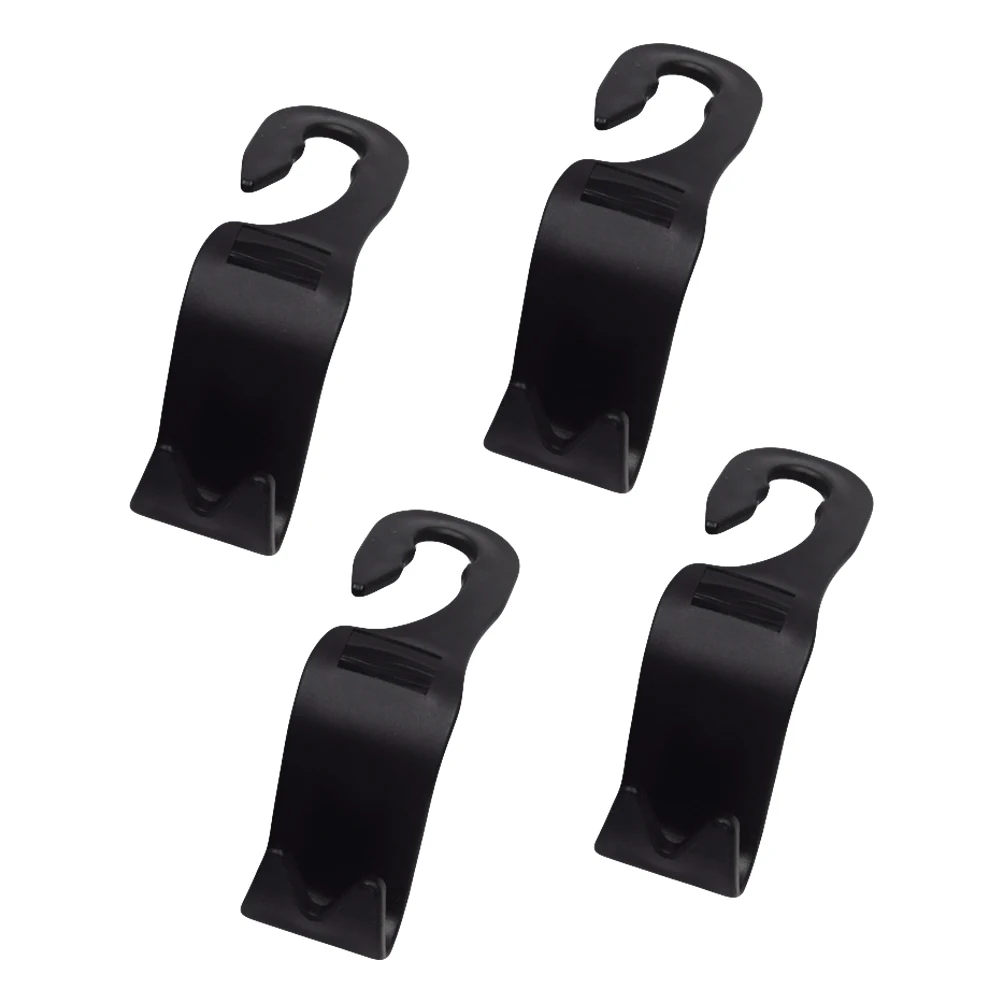 

4 Pcs Car Hooks PP Material Smooth Non Scratch Storage Handbags Clothes Umbrellas Coats Wallets Toys Garbage Bags Easy Install
