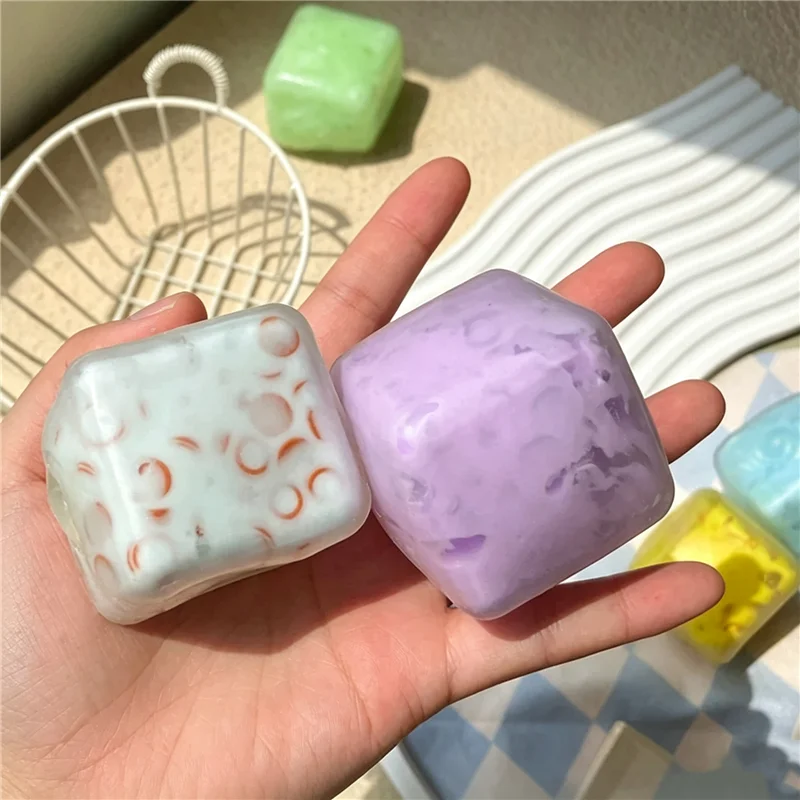 Butter Block Sinking Decompression Handmade Cube Ball Toy Squeeze Fresh Shapeable Pinch Creative Fidget For Adult Birthday Gift