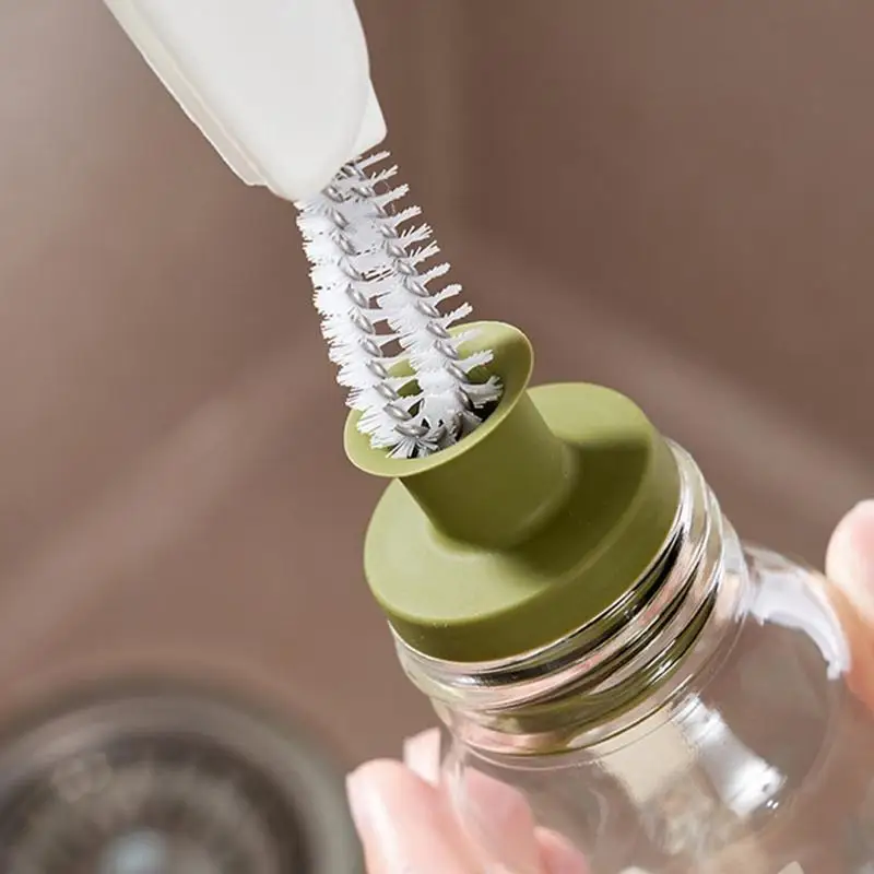 F19B Cup Lid Cleaning Brush Bottle Milk Cup Brush Wash Drinking Pipe Straw Brush
