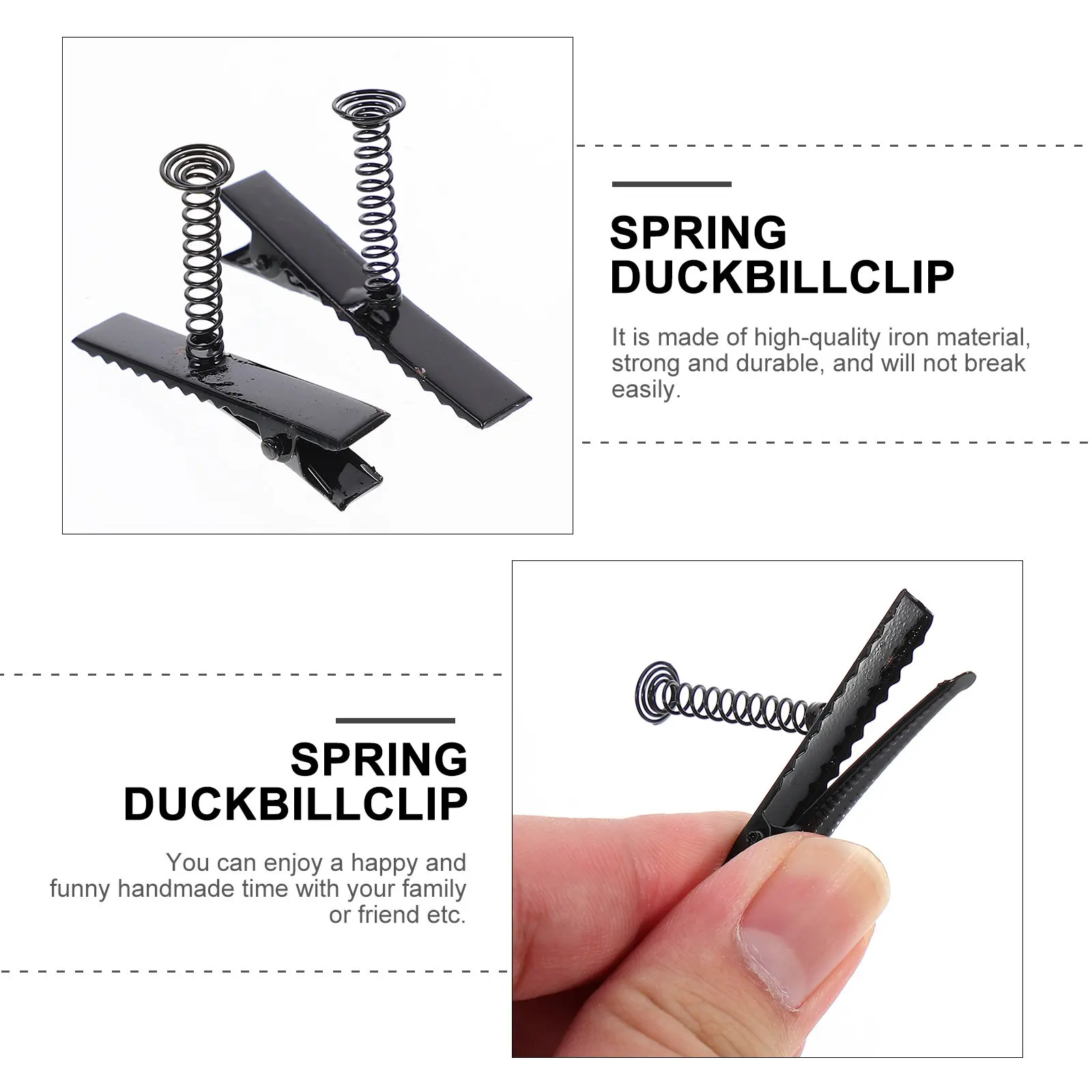 

100 шт. пружинных зажимов-уточек, железных зажимов-уточек, заколок для волос, аксессуаров для изготовления украшений для волос, для рукоделия и поделок своими руками