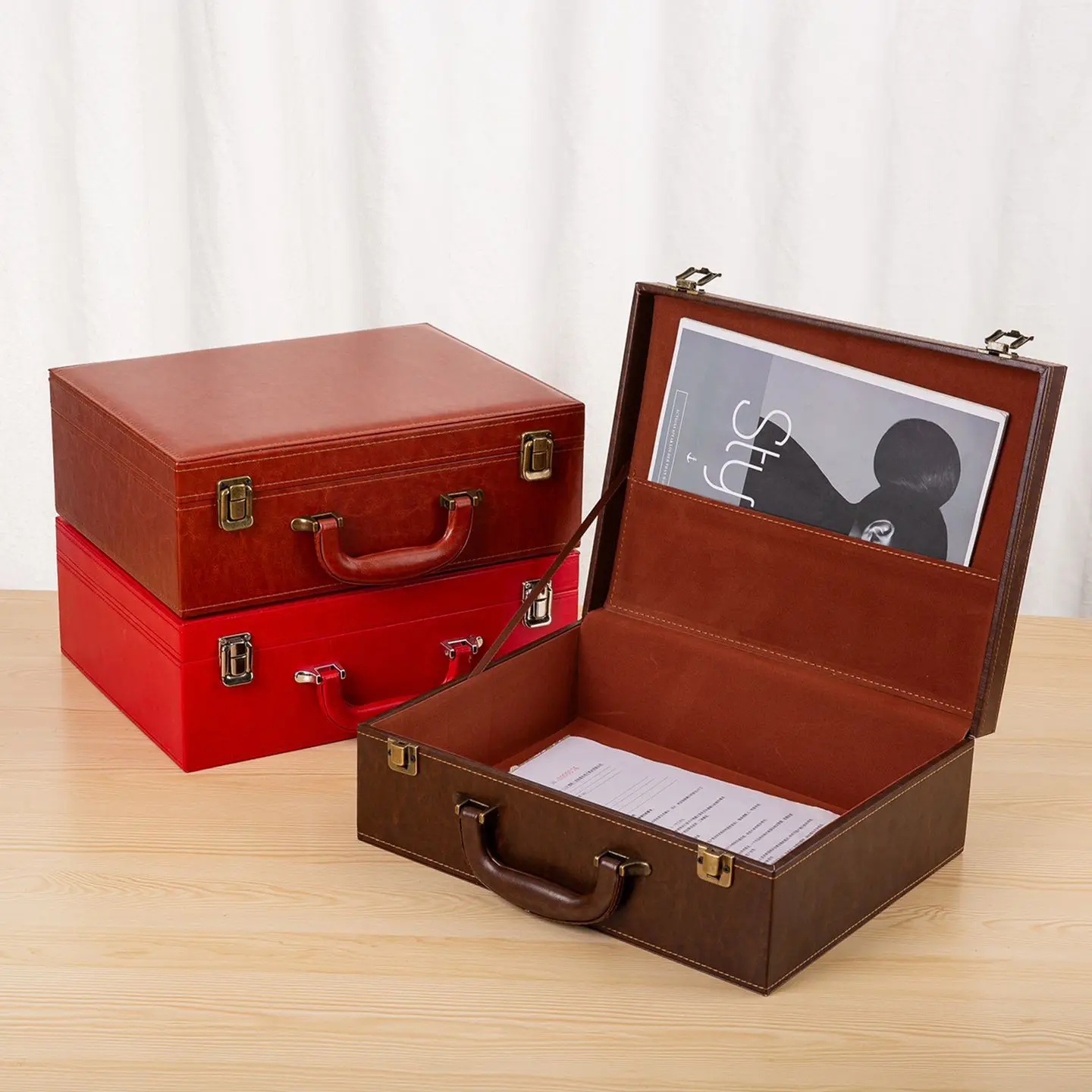 Storage Box Porcelain Calligraphy Painting Packaging Seal Photo Frame Color Palette Gift box Carry Case
