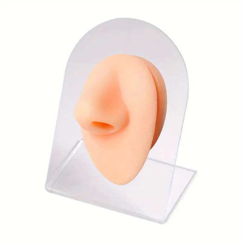 

1Pcs Silicone Nose Model Body Piercing Practice Faux Nose Display For Tattooing Jewelry Display Craft Tools And Supplies