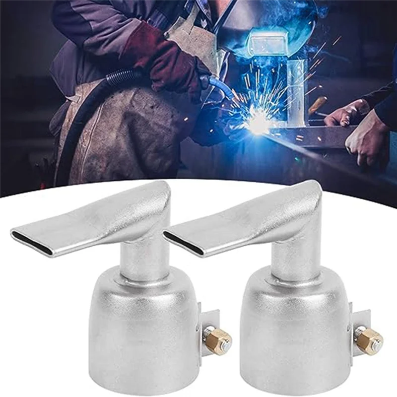 90 Degree Flat Welding Nozzle Hot Air Nozzle Welding Machine Outlet Parts Stainless Steel Round Welding Nozzle-AT36