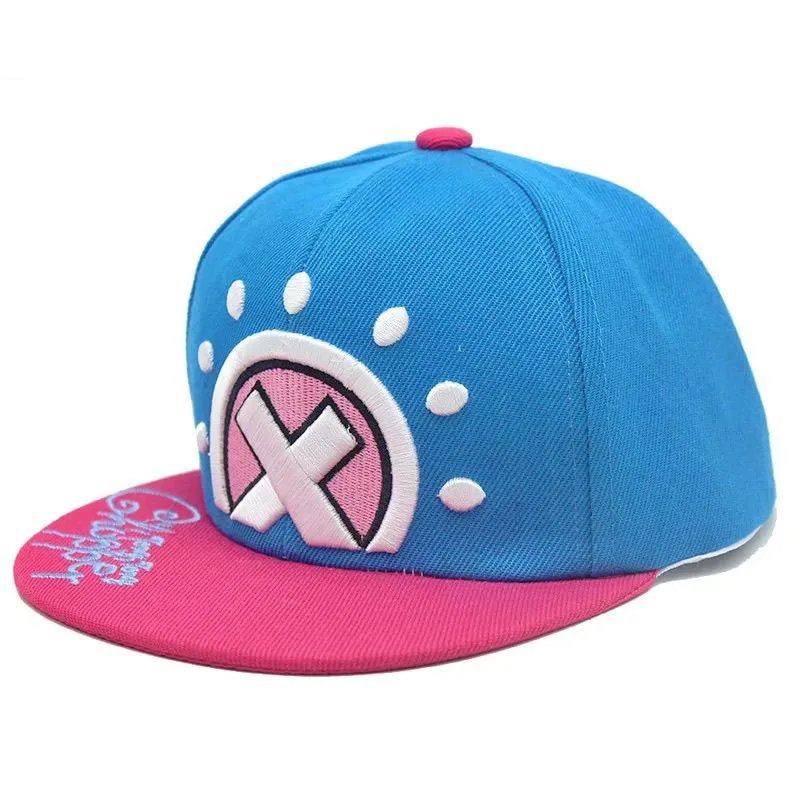 One Piece Tony Tony Chopper Stickerei Snapback Cap Anime Cosplay Baseballmütze Outdoor Sport Hip Hop Casual Kopfbedeckung Fans Geschenke