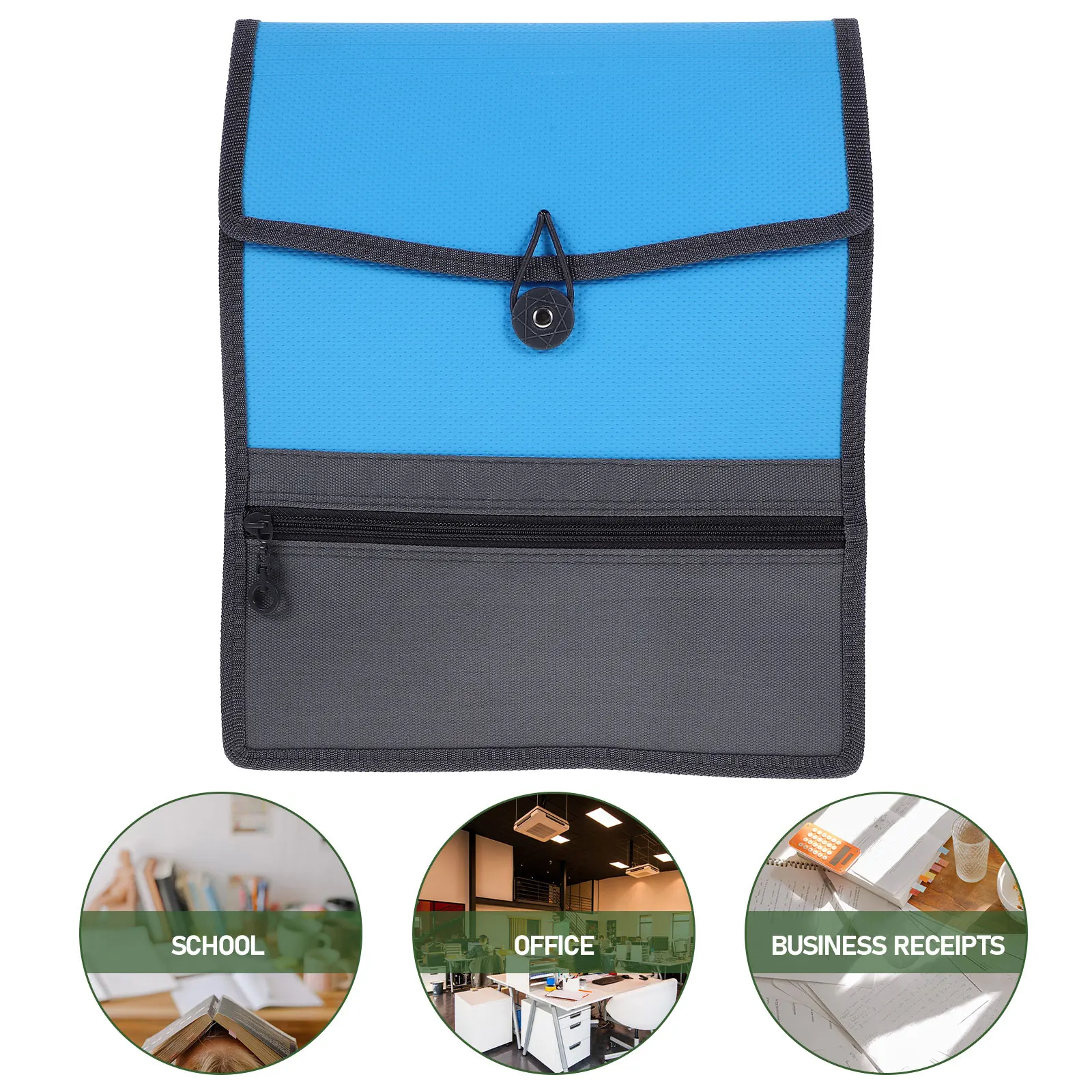 

Large Capacity Canvas File Bag Zipper Document Organizer For A4 Contracts Receipts Portable Folder Bag Canvas Envelope