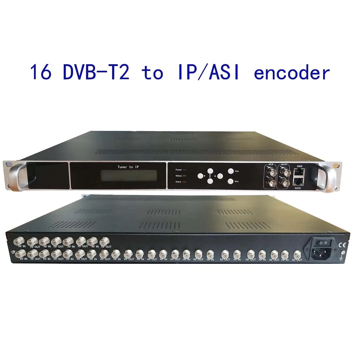 

16 DVB-T2 to IP/ASI encoder, DVB-T2 to 8 carriers of RF modulator, digital CATV encoder, DVB-T/C to IP/ASI