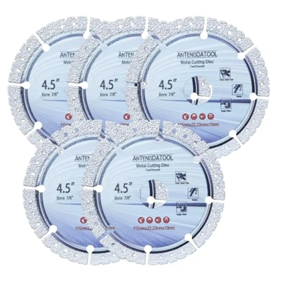 

4-/ Inch Diamond Cut Off Wheel for Metal 4." Angle Grinder Cutting Grinding Disc on Cast Iron Steel Rebar Carbide Stainless Saw
