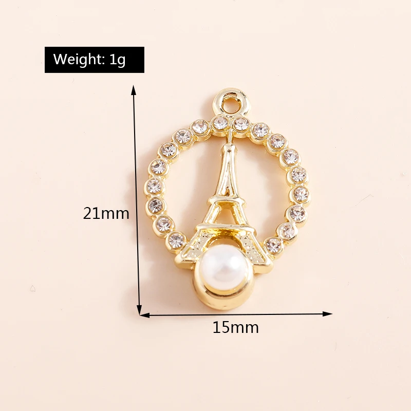 5 Stück exquisite Perlen-Bowknot-Charms-Anhänger-Verbinder für Armbänder, Halsketten, handgefertigt, DIY-Schmuckherstellung, Zubehör-Versorgung – Detail 18