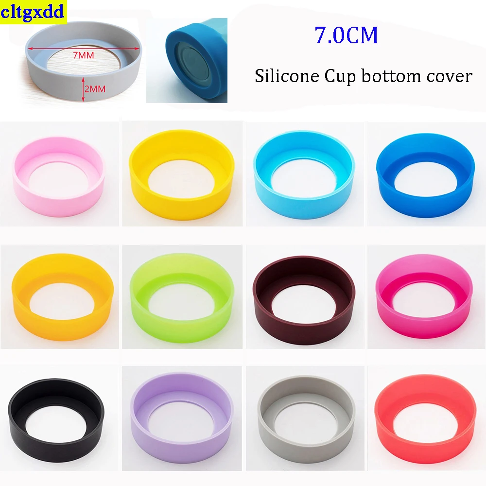 

1Piece 7.0CM silicone cup bottom cover cup cover water cup cover cover suitable for 7-7.5cm wear-resistant cup bottom cover