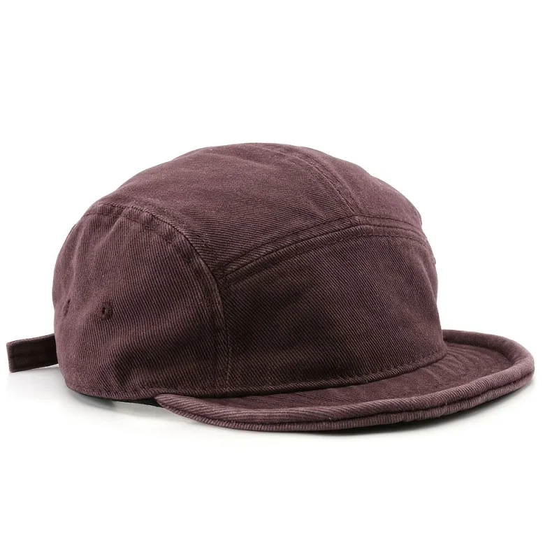 Solid Color Soft Brim Five-panel Baseball Cap Casual Unisex Street Style Hat High Quality Distressed Finish