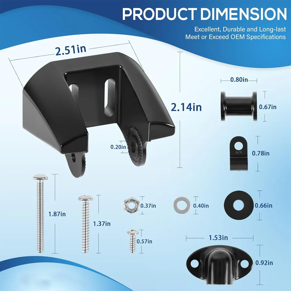 K00-00118-01 Transducer Bracket Transom Mount for Garmin 010-10272-00 For Garmin XDCR 200/50 kHz Dual Frequency Transducer