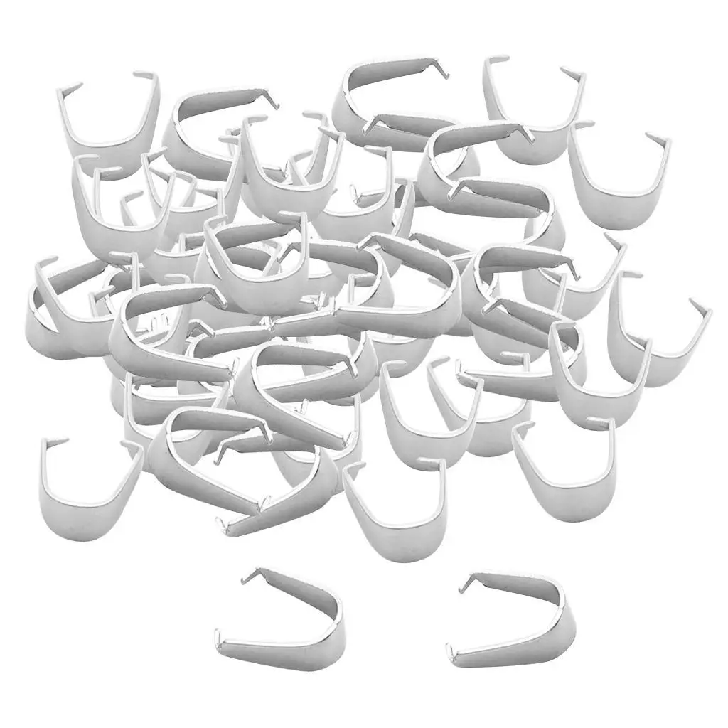 Necklace Connector Stainless Steel Jewelry Making Findings for Attaching Beads Crystals Gemstones Pendants