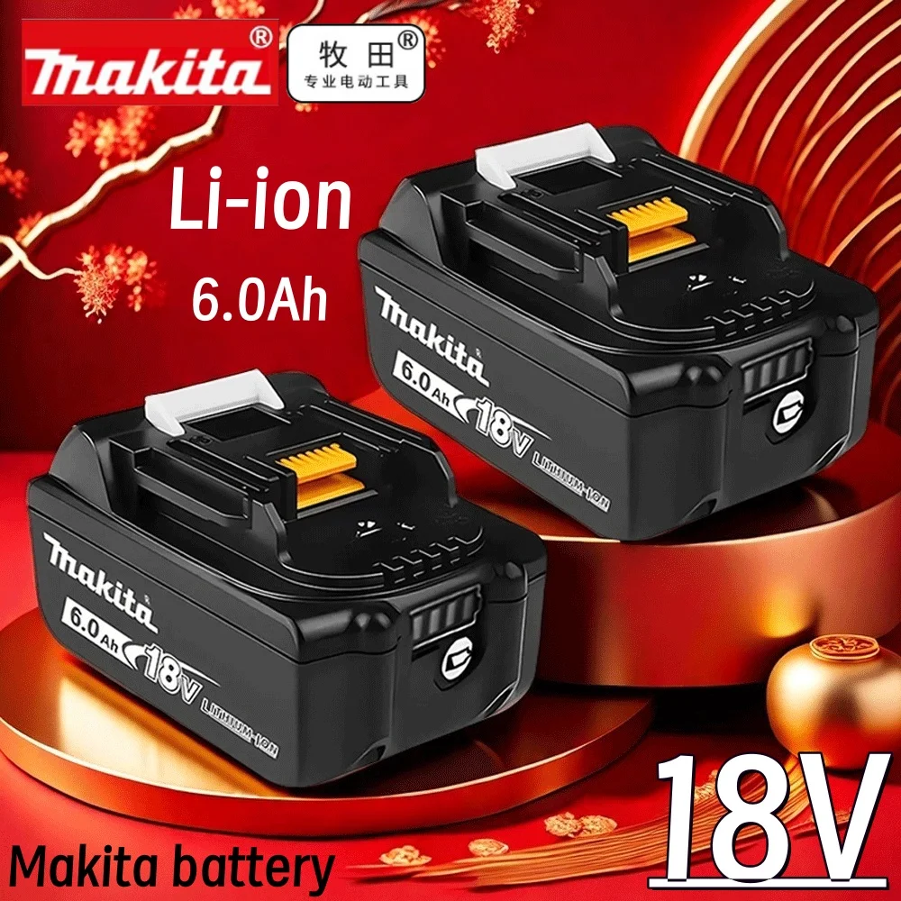 

18V 6000mAh Makita rechargeable battery, suitable for Makita BL1840 BL1830 BL1830B BL1850 BL1850B original power tool battery