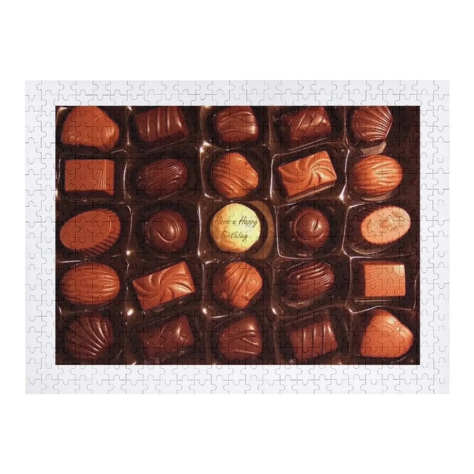 

Happy Birthday Chocolate Box Jigsaw Puzzle Wooden Jigsaws For Adults Personalized Child Gift Wooden Decor Paintings Puzzle