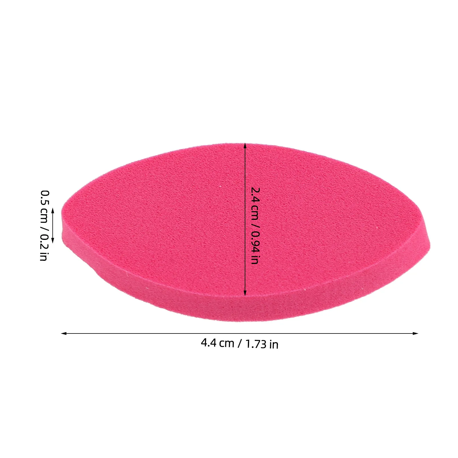 100Pcs Eyelash Display Sponges Soft Lash Practice Pads Eye Shaped Reusable Lash Extension Training Kit for Beginners