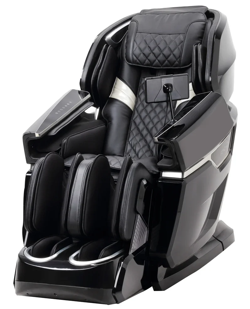 4D Luxury PU leather Smart massage  chair airbag Heating compress zero gravity Full Body relax electric factory sale