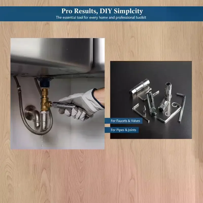 Faucet Angle Valve Broken Wire Extractor Set, Damaged Screw Remover for Plumbing Maintenance & Pipe Threads